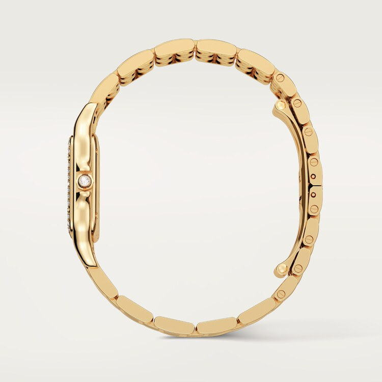 Unworn Panthère de Medium, 18k Yellow Gold, Diamonds, 27mm x 36mm, Ref# WJPN0016, box and papers