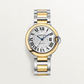 Unworn Ballon Bleu, Stainless Steel and 18k Yellow Gold, 36mm, Ladies, Ref# W2BB0038, box and papers