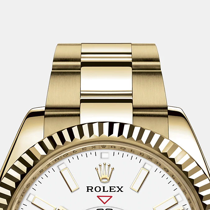 Sky-Dweller 42mm, 18k Yellow Gold, Ref# 326938-0005