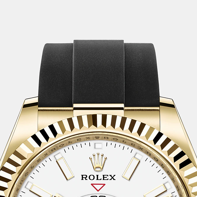 Sky-Dweller 42mm, 18k Yellow Gold, Oysterflex Ref# 326238-0006