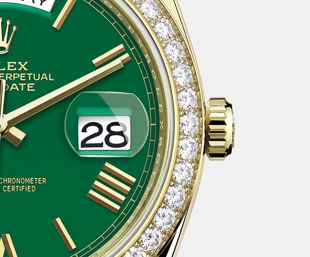 Day-Date, 40mm, 18k Yellow Gold and Diamonds, Ref# 228348rbr-0040