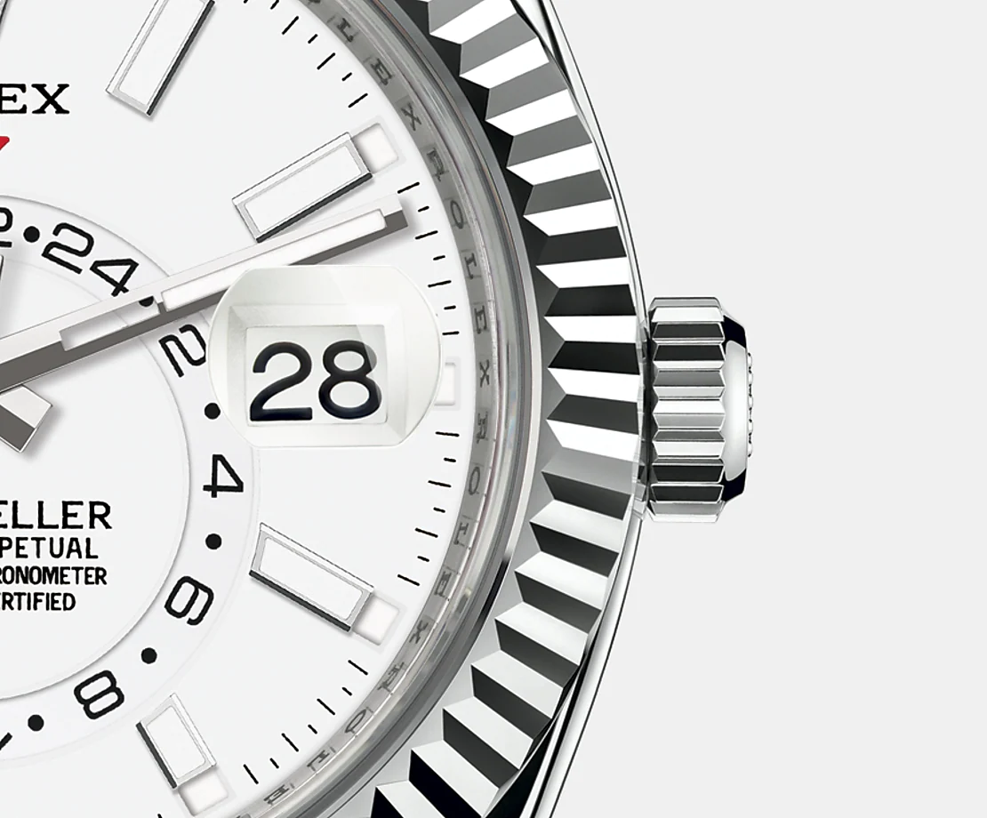 Sky-Dweller 42mm, Oystersteel and 18k White Gold, Ref# 326934-0002