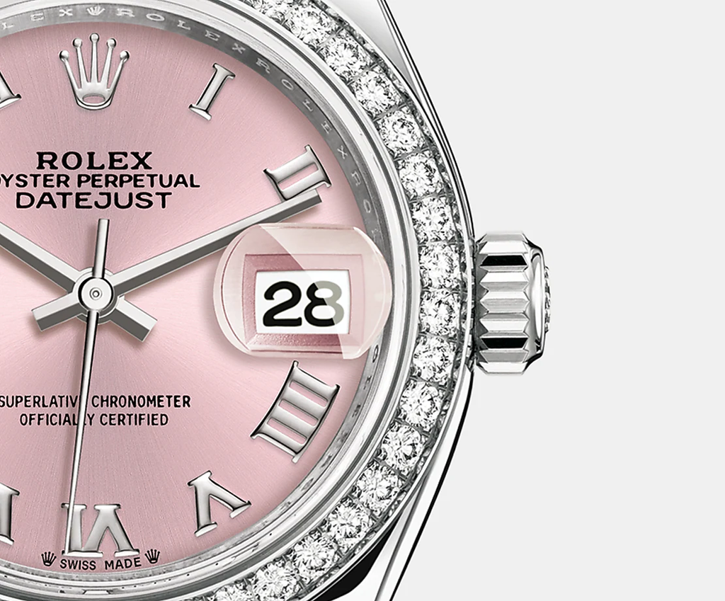 Lady-Datejust 28, Oystersteel and 18k White Gold, Ref# 279384RBR-0005