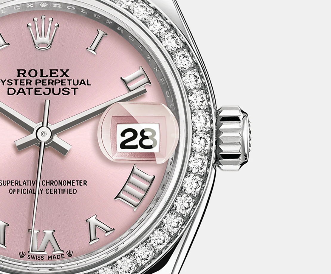 Lady-Datejust 28, Oystersteel and 18k White Gold, Ref# 279384RBR-0005