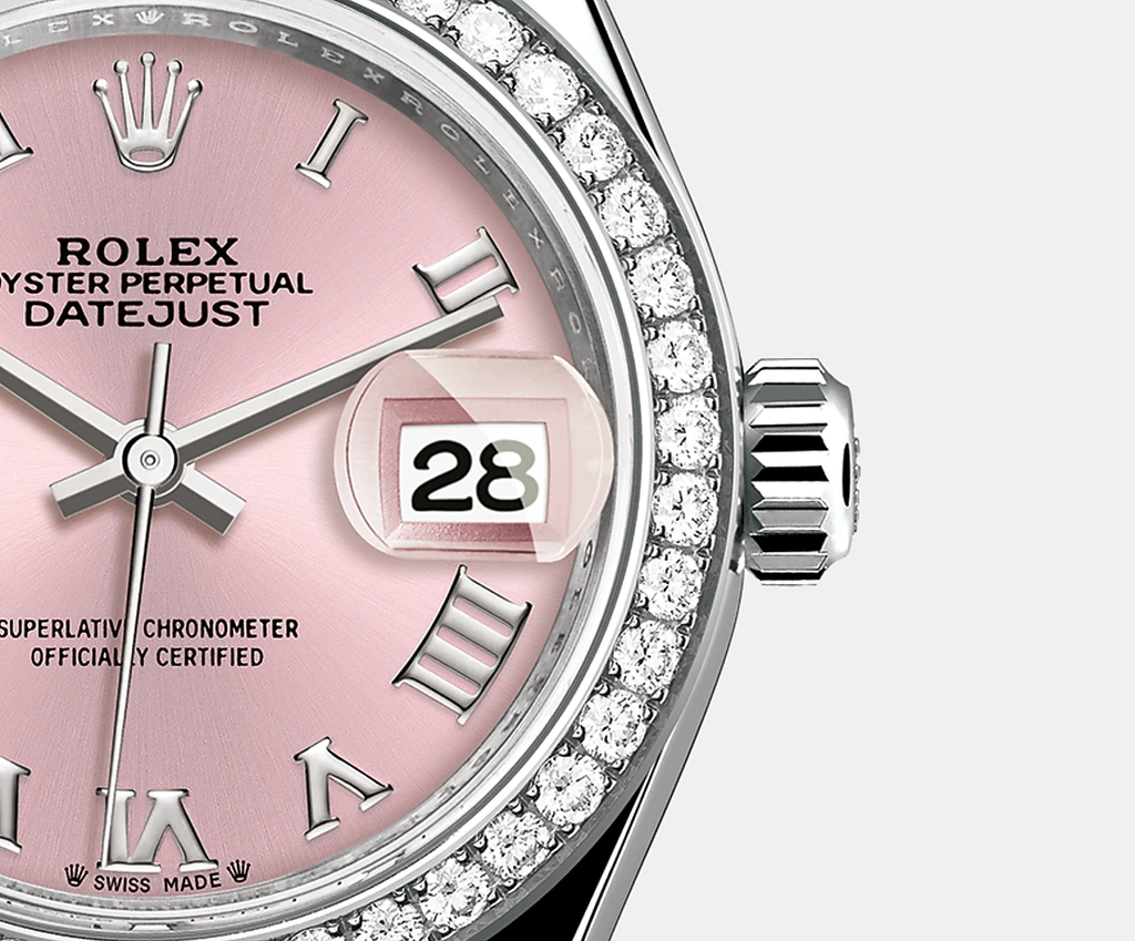 Lady-Datejust 28mm, 18k White Gold, Ref# 279139rbr-0012