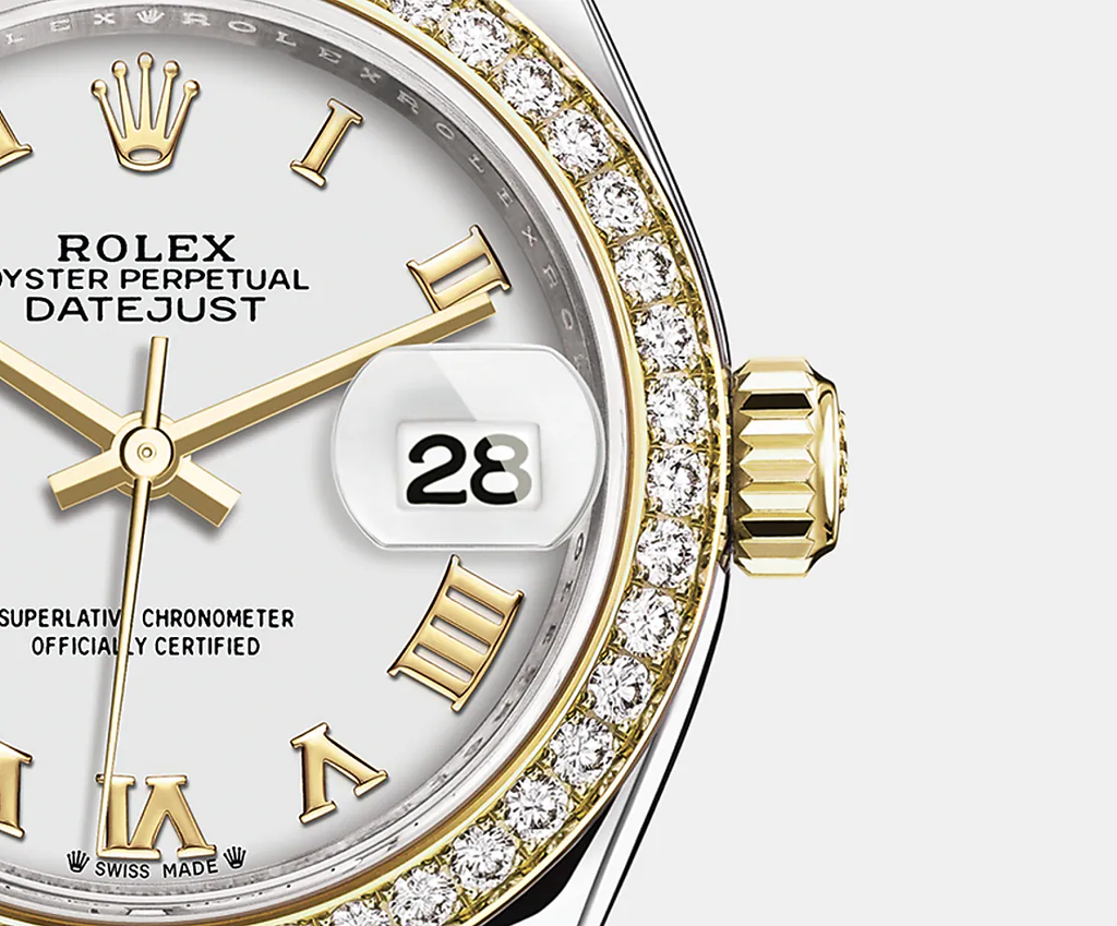 Lady-Datejust 28, Oystersteel and 18k Yellow Gold, Ref# 279383RBR-0023