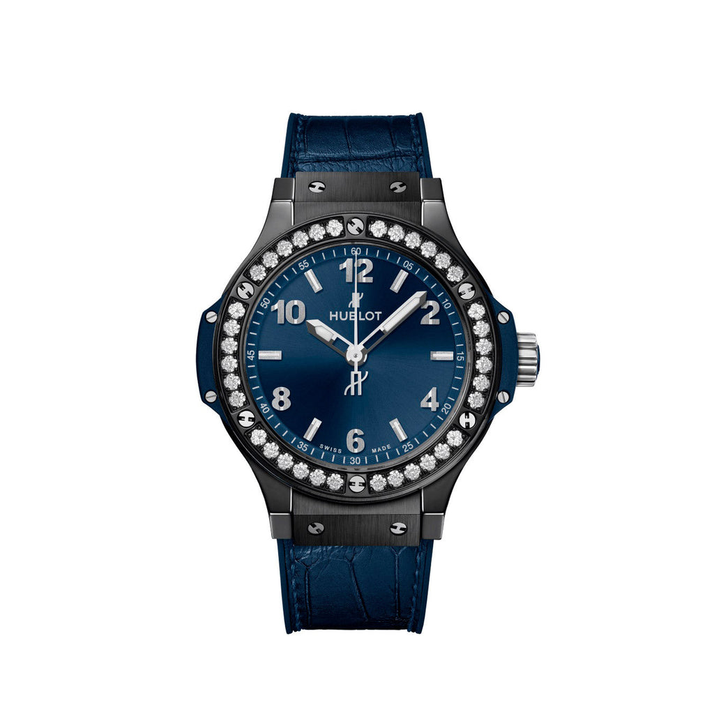 Big Bang, Ceramic Blue Diamonds, 38mm, Ref# 361.CM.7170.LR.1204