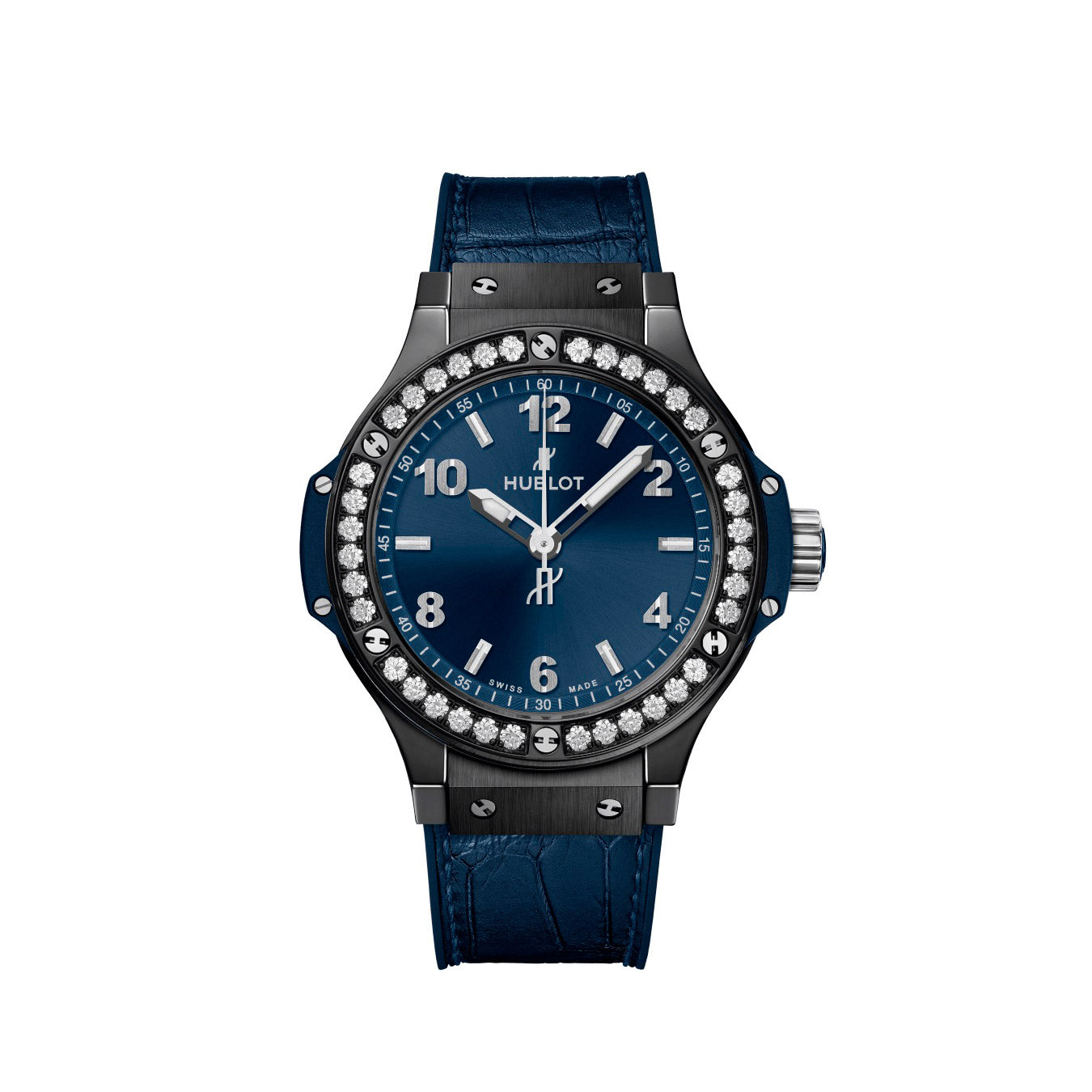 Big Bang, Ceramic Blue Diamonds, 38mm, Ref# 361.CM.7170.LR.1204