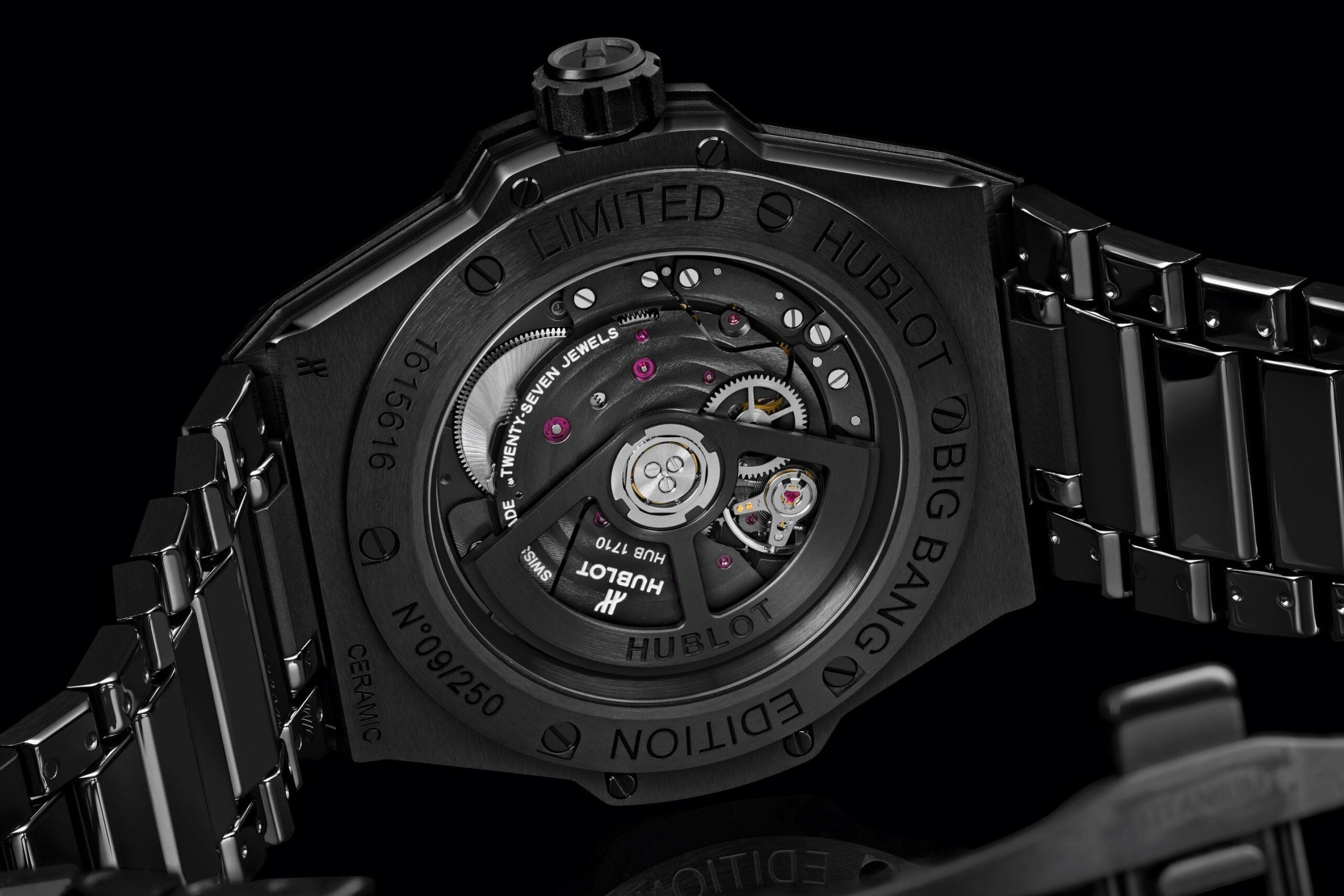 Big Bang INTEGRATED TIME ONLY ALL BLACK Ref# 456.CX.0140.CX