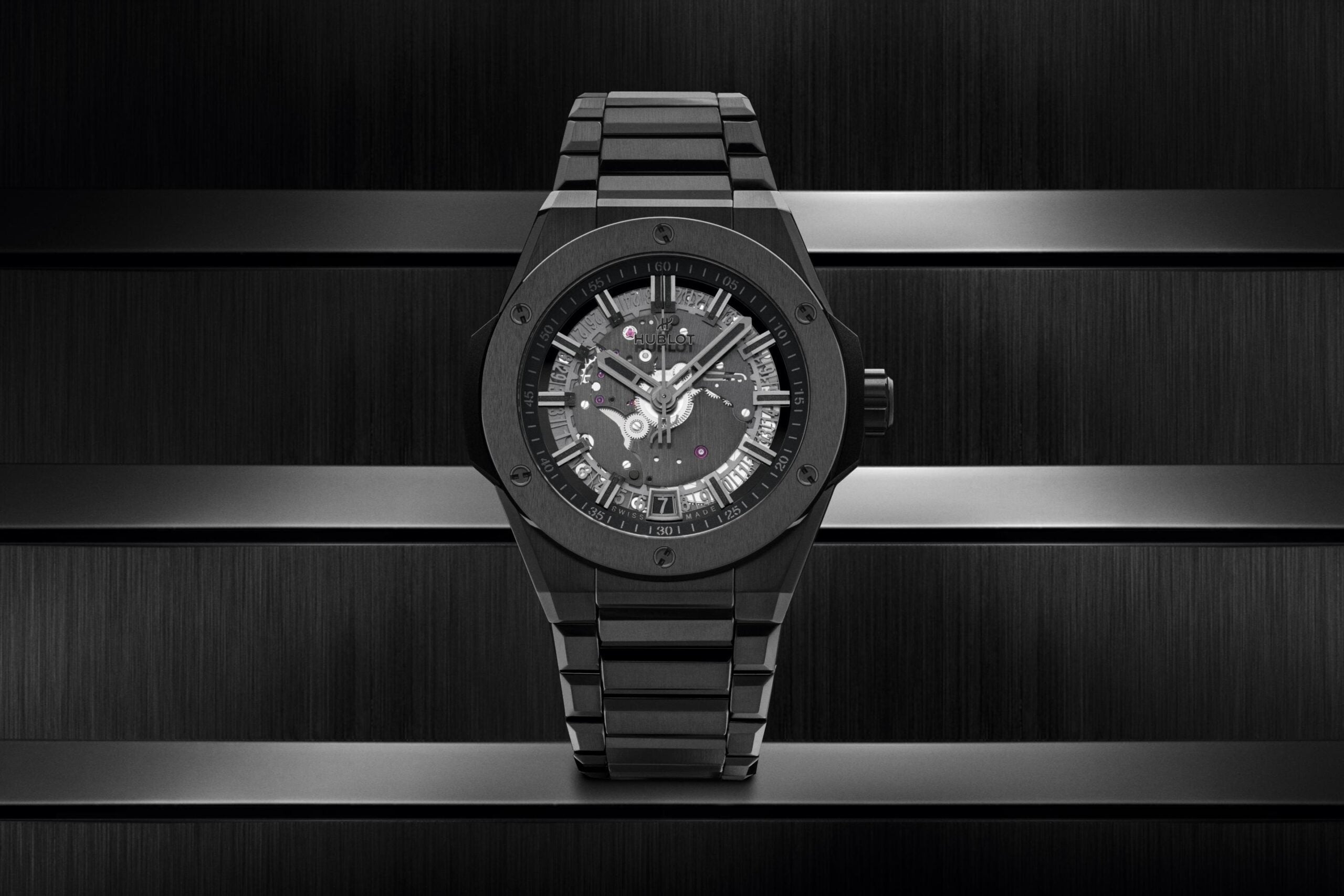 Big Bang INTEGRATED TIME ONLY ALL BLACK Ref# 456.CX.0140.CX