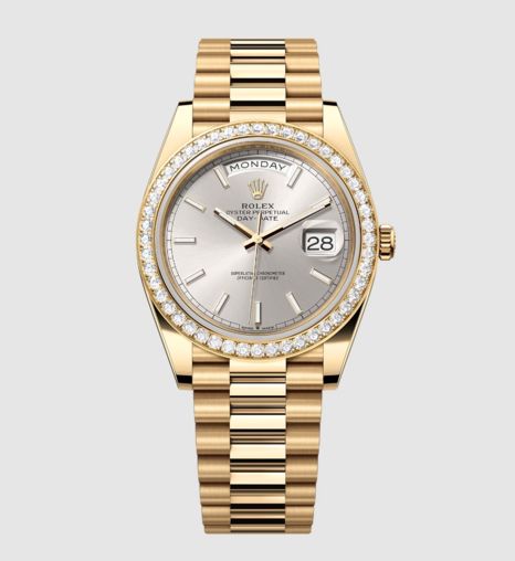 Day-Date 40, 18k Yellow Gold with Diamond-set, 40mm, Ref# 228348rbr-0042