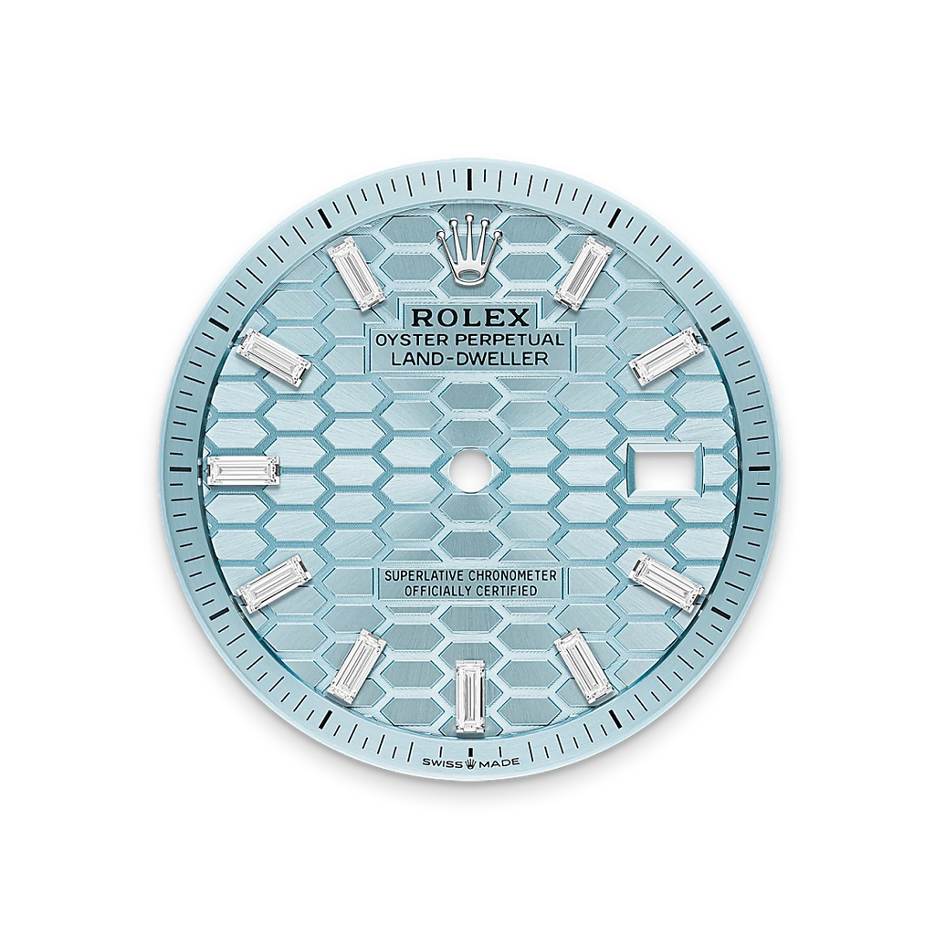 Land-Dweller 40mm Oyster Platinum & Diamonds M127386TBR-0001