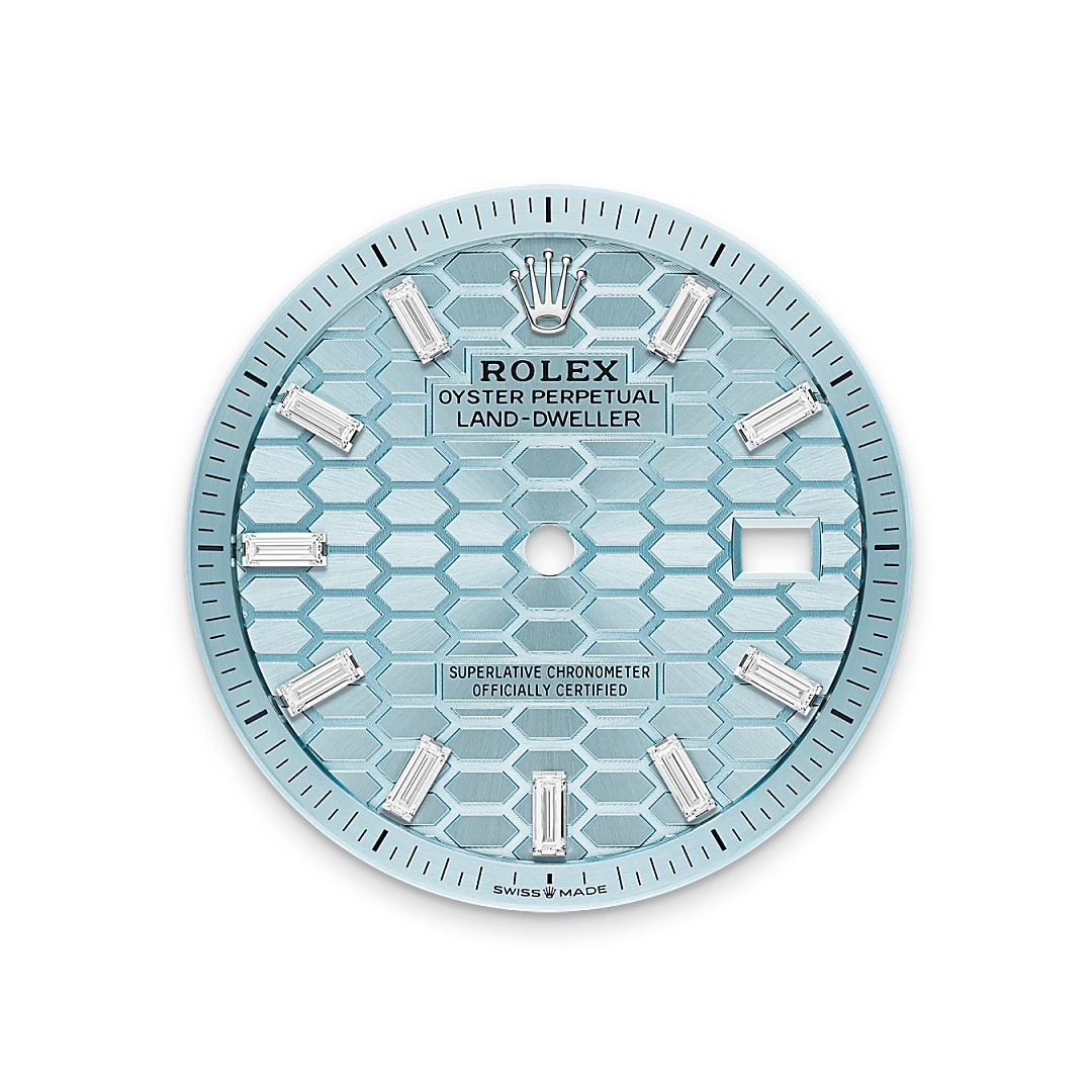 Land-Dweller 40mm Oyster Platinum & Diamonds M127386TBR-0001
