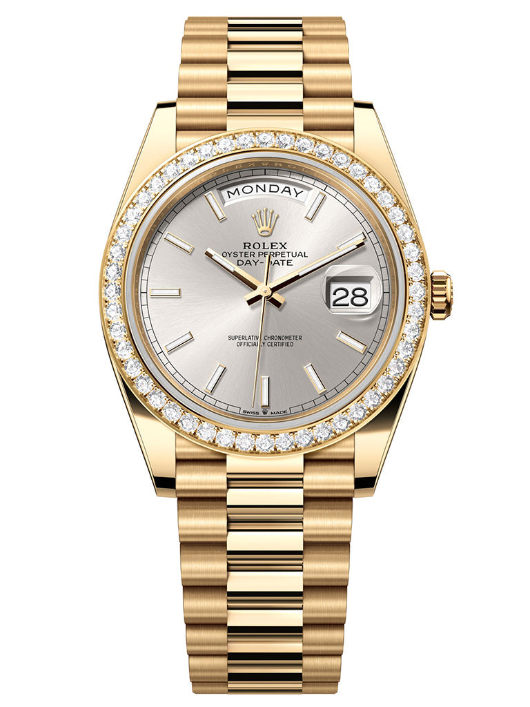 Day-Date 40, 18k Yellow Gold with Diamond-set, 40mm, Ref# 228348rbr-0042