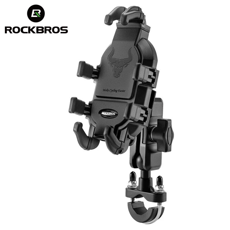 ROCKBROS adjustable motorcycle and bicycle phone holder