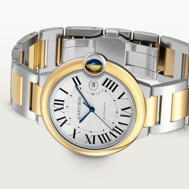 Unworn Ballon Bleu, Stainless Steel and 18k Yellow Gold, 42mm, Ref# W2BB0039, box and papers