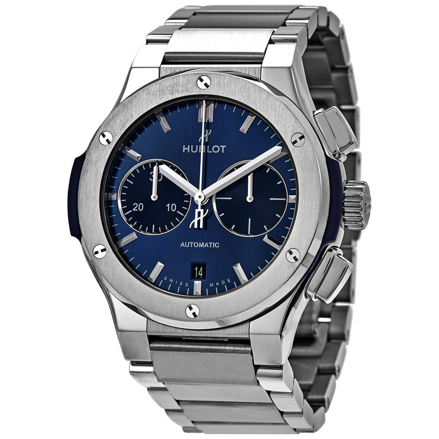 Classic Fusion Blue Chronograph Titanium Bracelet 45mm, Ref# 520.NX.7170.NX
