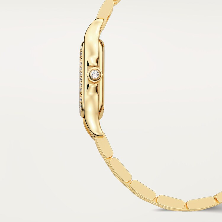 Unworn Panthère de Small, 18k Yellow Gold, Diamonds, 22mm x 30mm, Ref# WJPN0067, box and papers