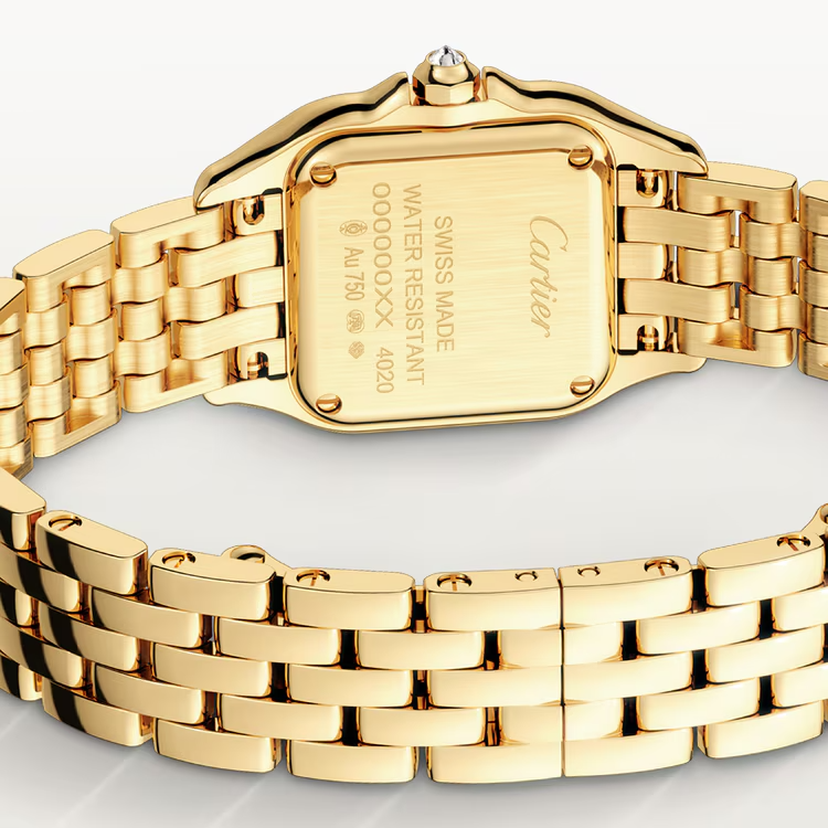 Unworn Panthère de Small, 18k Yellow Gold, Diamonds, 22mm x 30mm, Ref# WJPN0067, box and papers