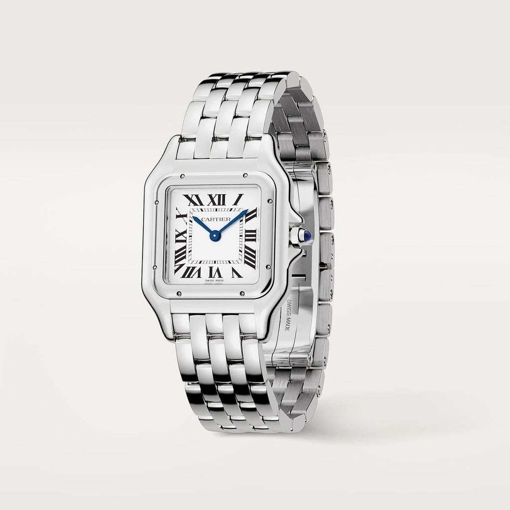 Unworn Panthère de Medium, Stainless Steel, 27mm x 37mm, Ref# WSPN0015, box and papers