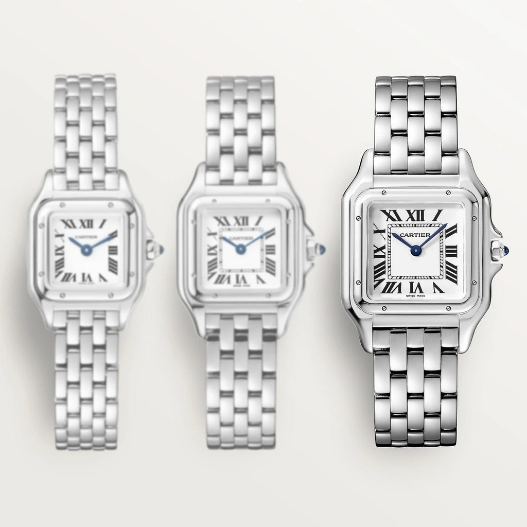 Unworn Panthère de Medium, Stainless Steel, 27mm x 37mm, Ref# WSPN0015, box and papers