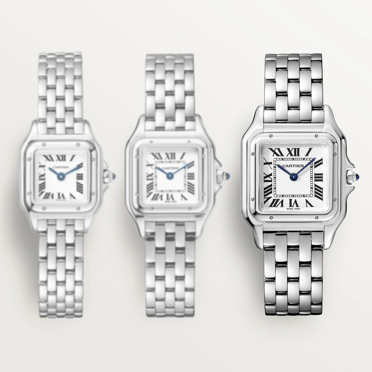 Unworn Panthère de Medium, Stainless Steel, 27mm x 37mm, Ref# WSPN0015, box and papers
