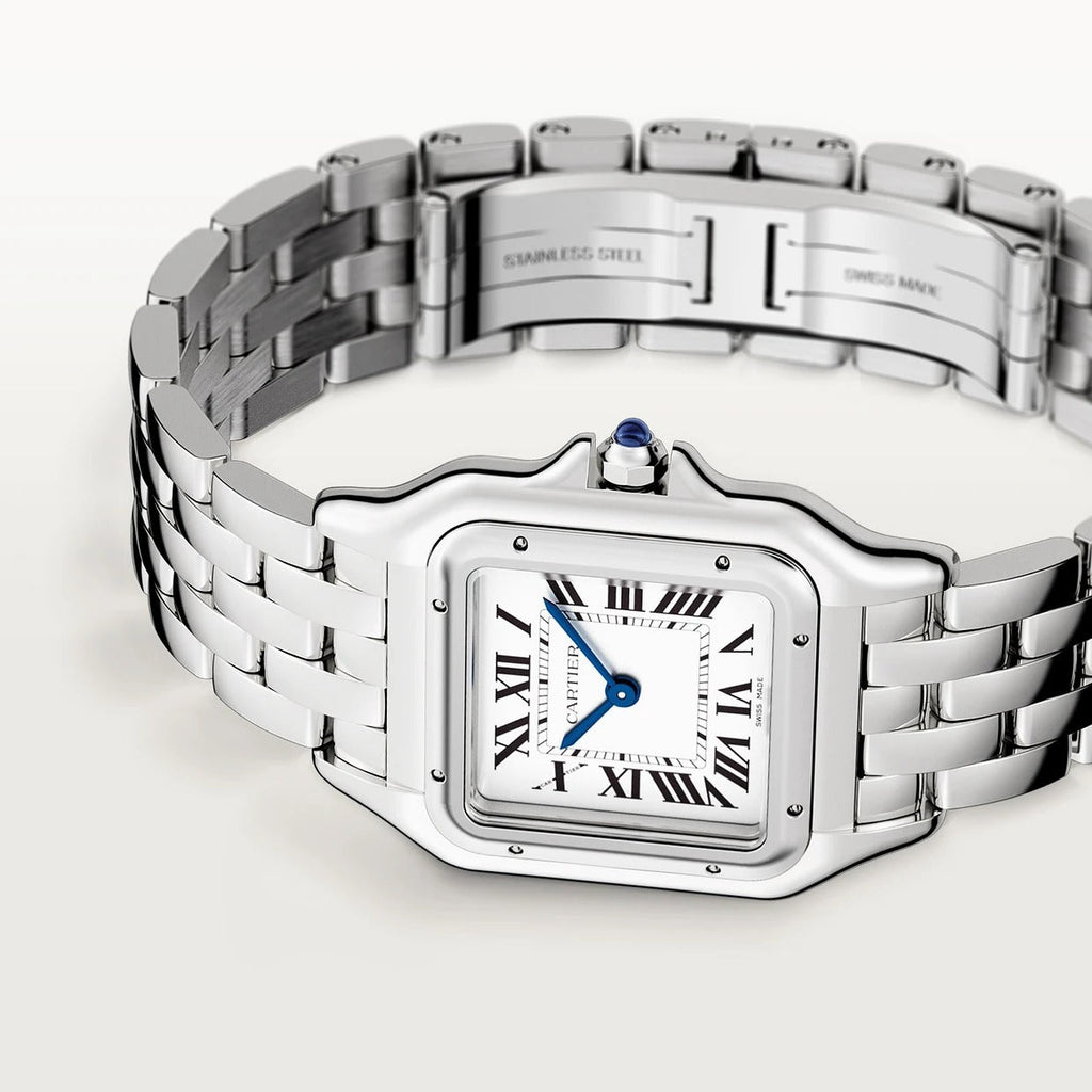 Unworn Panthère de Medium, Stainless Steel, 27mm x 37mm, Ref# WSPN0015, box and papers