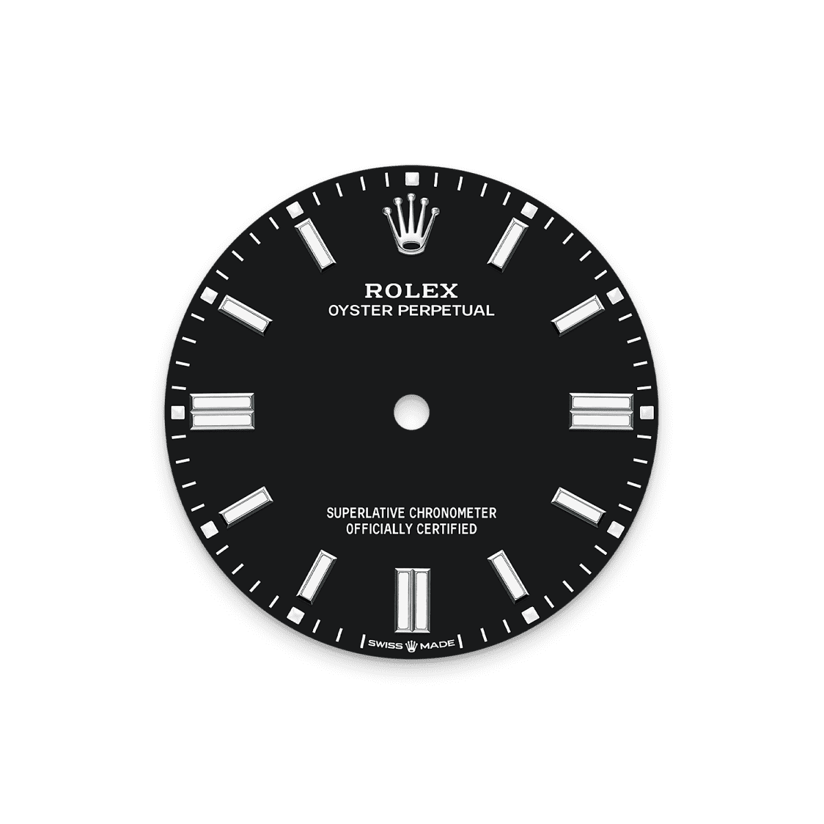 Unworn 2025, Oyster Perpetual, Oystersteel 41mm, Black dial, Domed Oyster, Ref# 134300-0008, box and papers