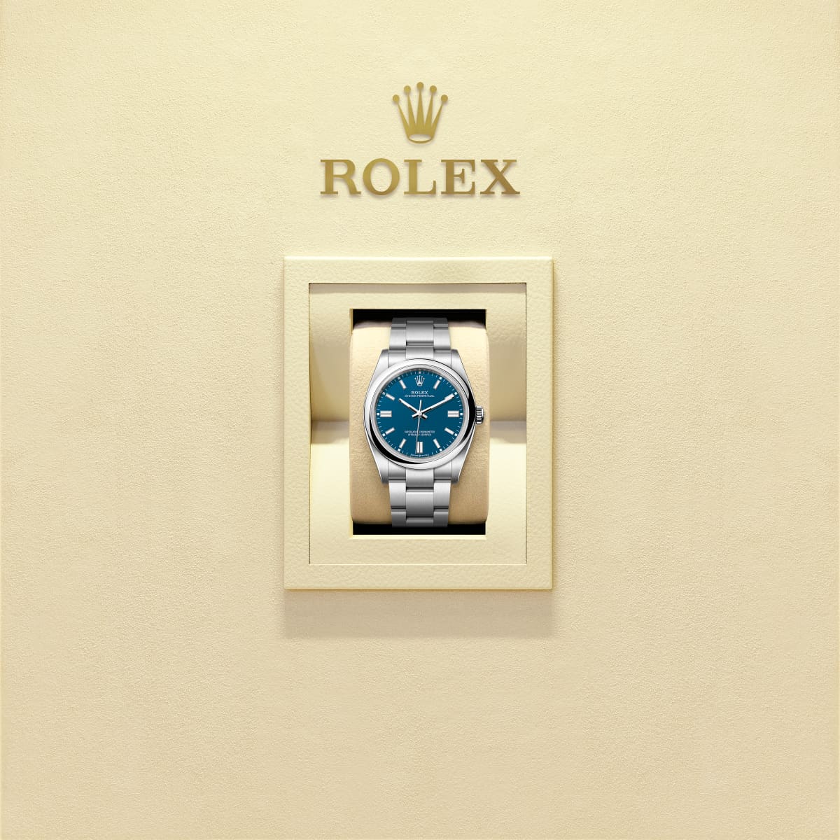Unworn 2025, Oyster Perpetual, Oystersteel 41mm, Blue dial, Domed Oyster, Ref# 134300-0009, box and papers