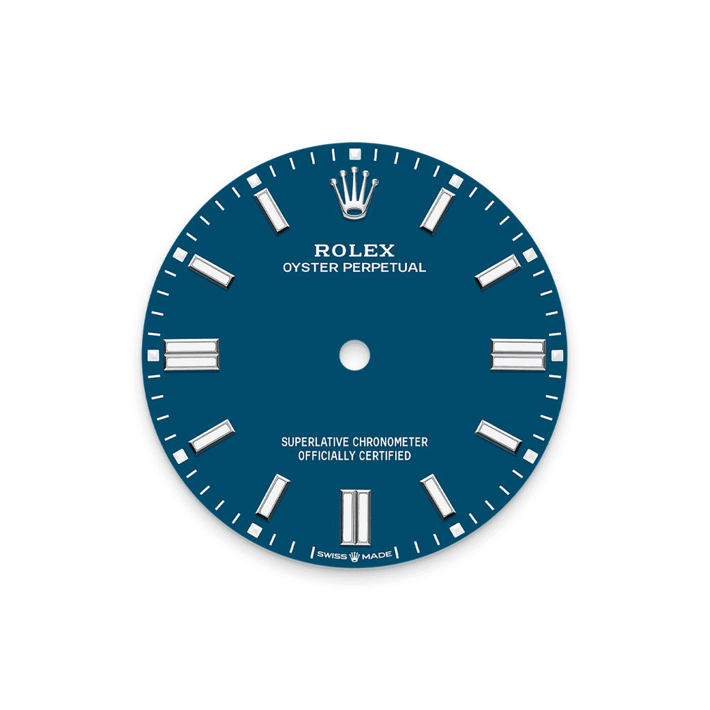 Unworn 2025, Oyster Perpetual, Oystersteel 41mm, Blue dial, Domed Oyster, Ref# 134300-0009, box and papers