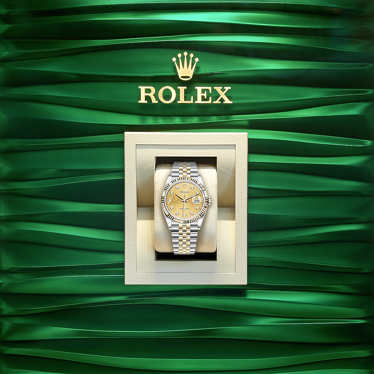 Datejust 36, 18k Yellow Gold and Stainless Steel, 36mm, Ref# 126233-0033