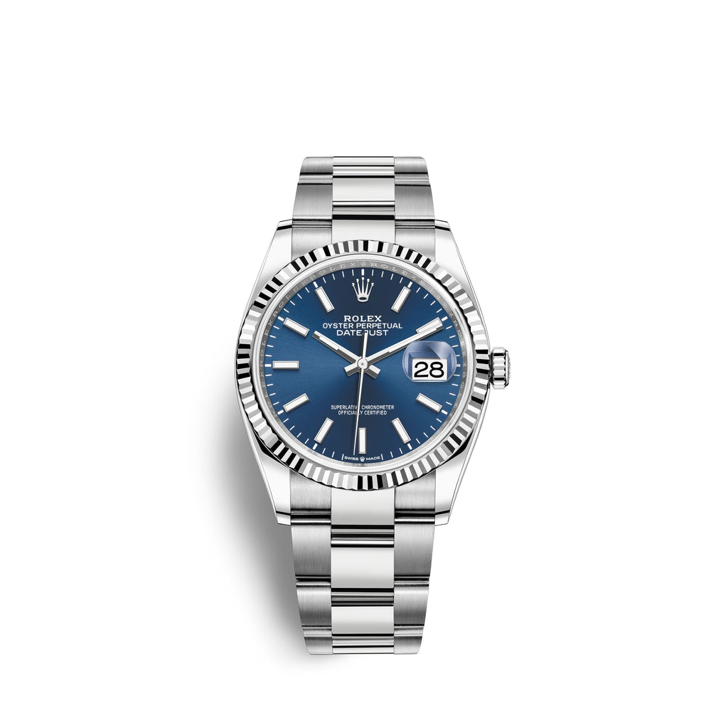 Datejust 36, Stainless Steel and 18k White Gold, 36mm, Ref# 126234-0018