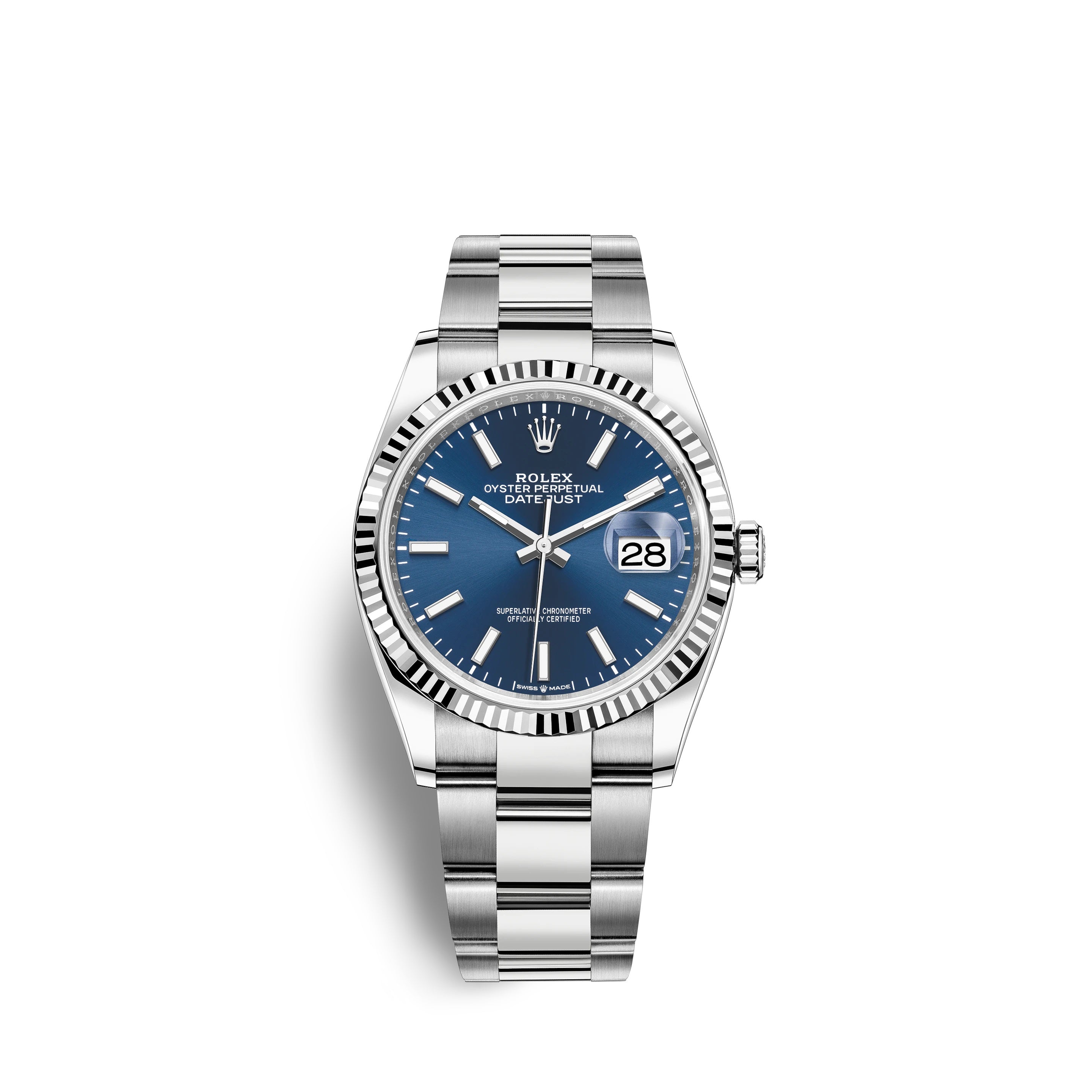 Datejust 36, Stainless Steel and 18k White Gold, 36mm, Ref# 126234-0018