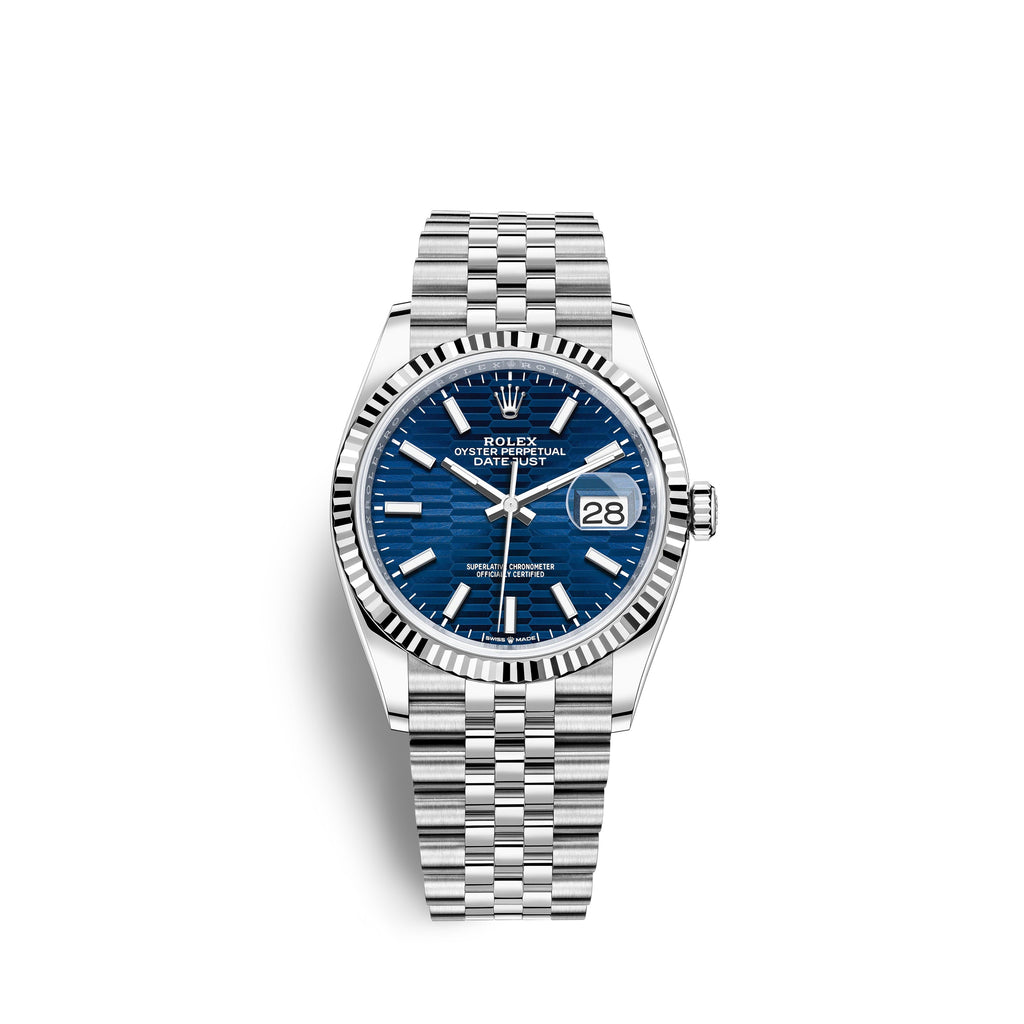 Datejust 36, Stainless Steel and 18k White Gold, 36mm, Ref# 126234-0049