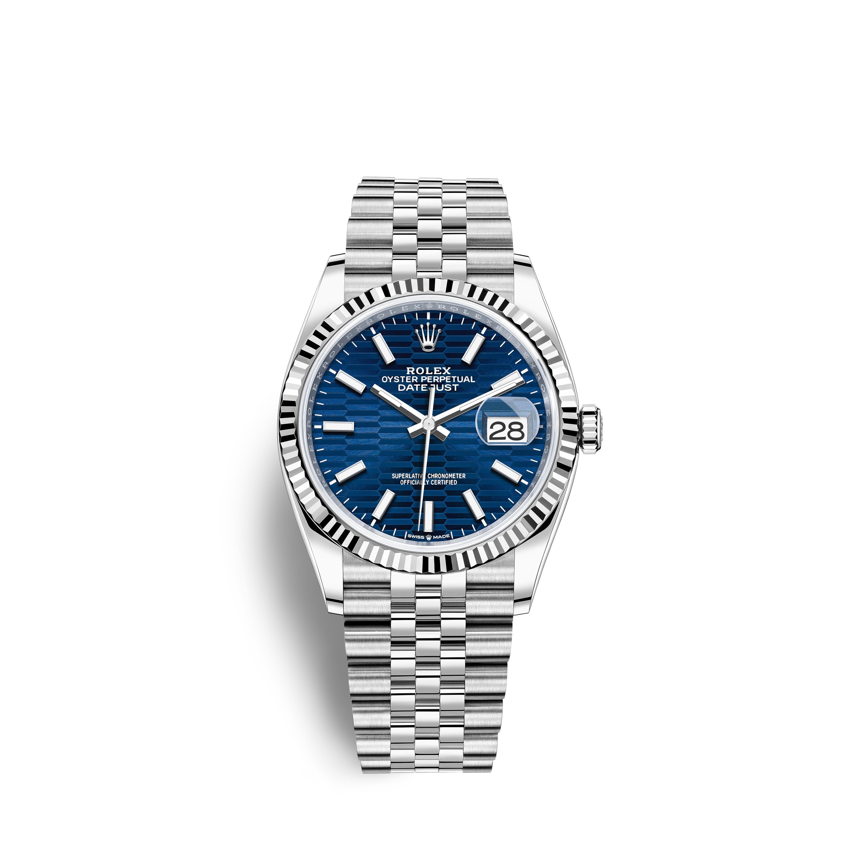 Datejust 36, Stainless Steel and 18k White Gold, 36mm, Ref# 126234-0049
