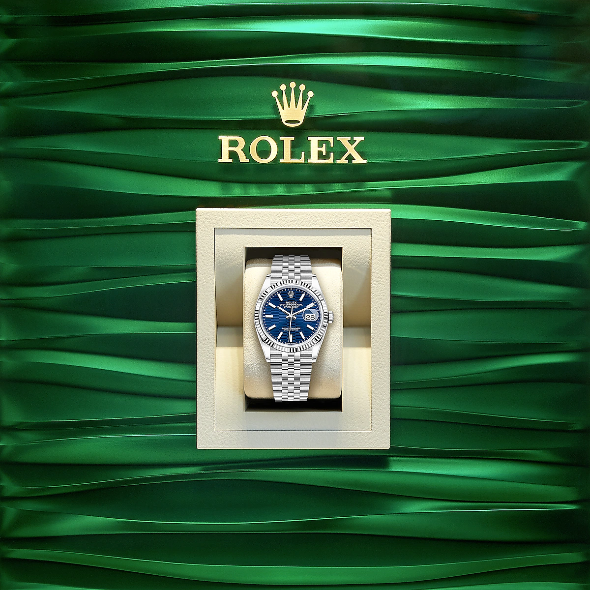 Datejust 36, Stainless Steel and 18k White Gold, 36mm, Ref# 126234-0049