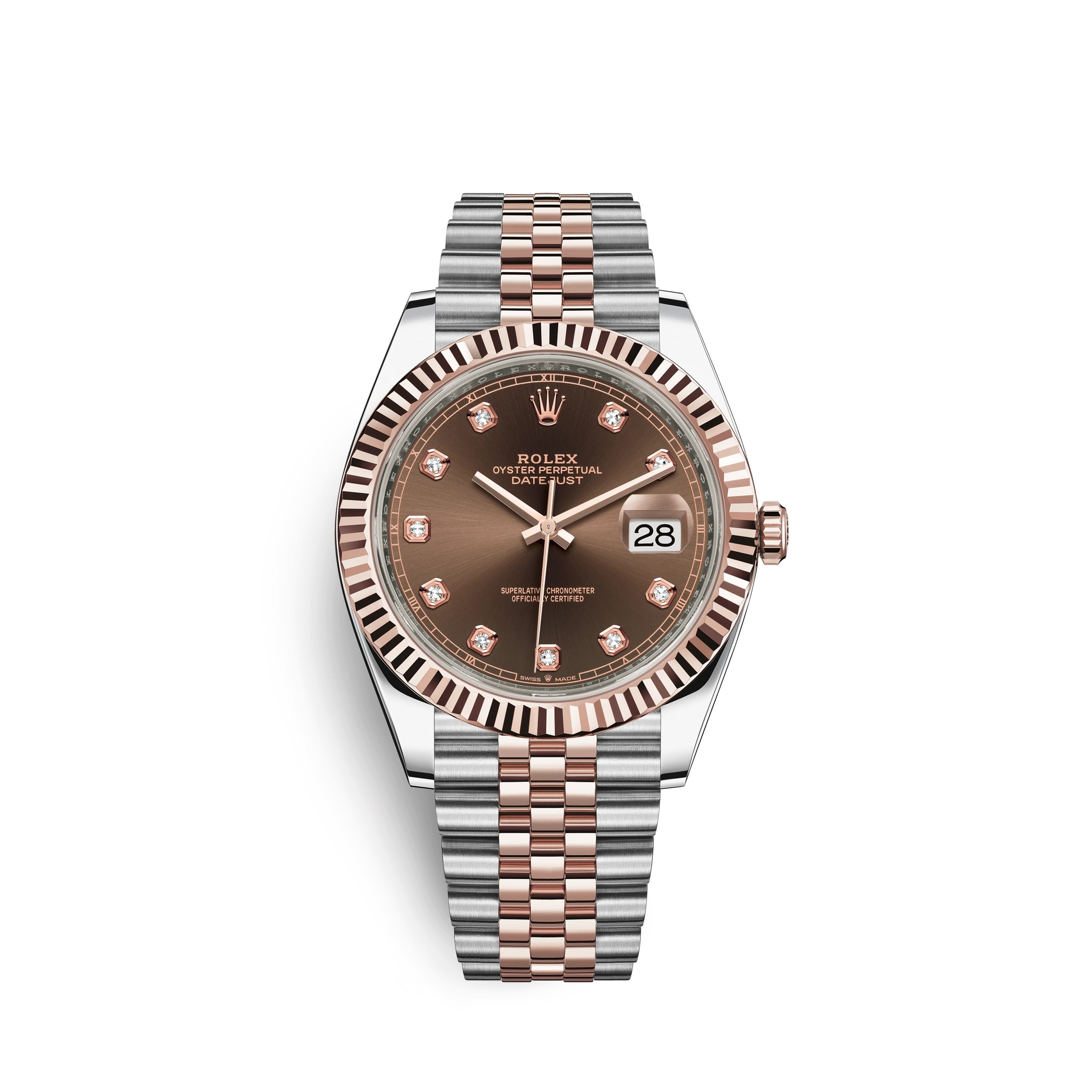 Datejust 41, 18k Everose Gold and Stainless Steel, 41mm, Ref# 126331-0004
