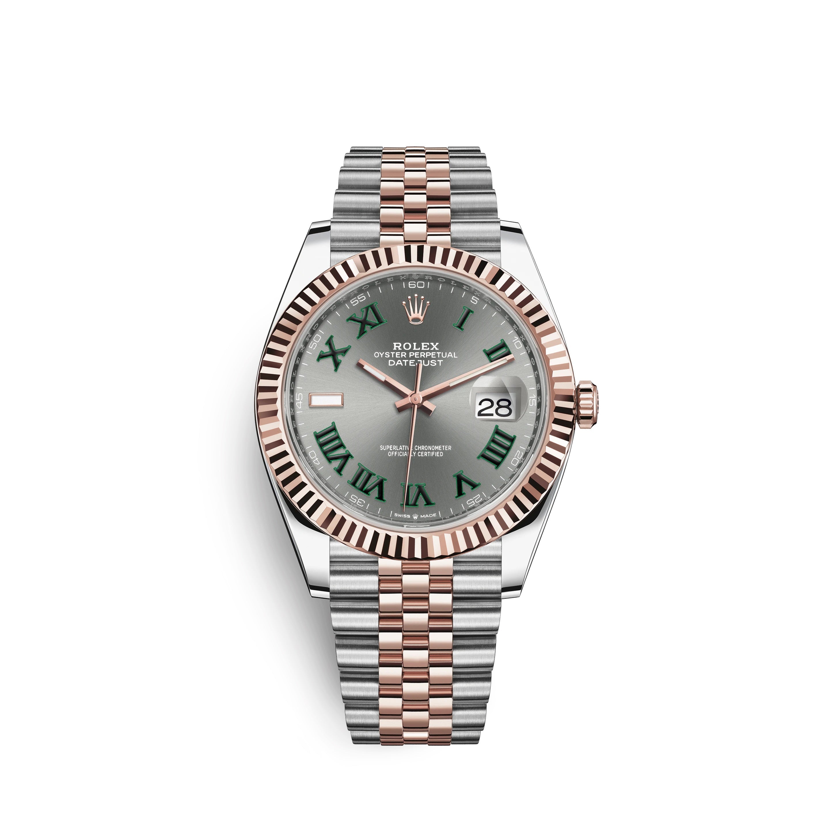 Datejust 41, 18k Everose Gold and Stainless Steel, 41mm, Ref# 126331-0016