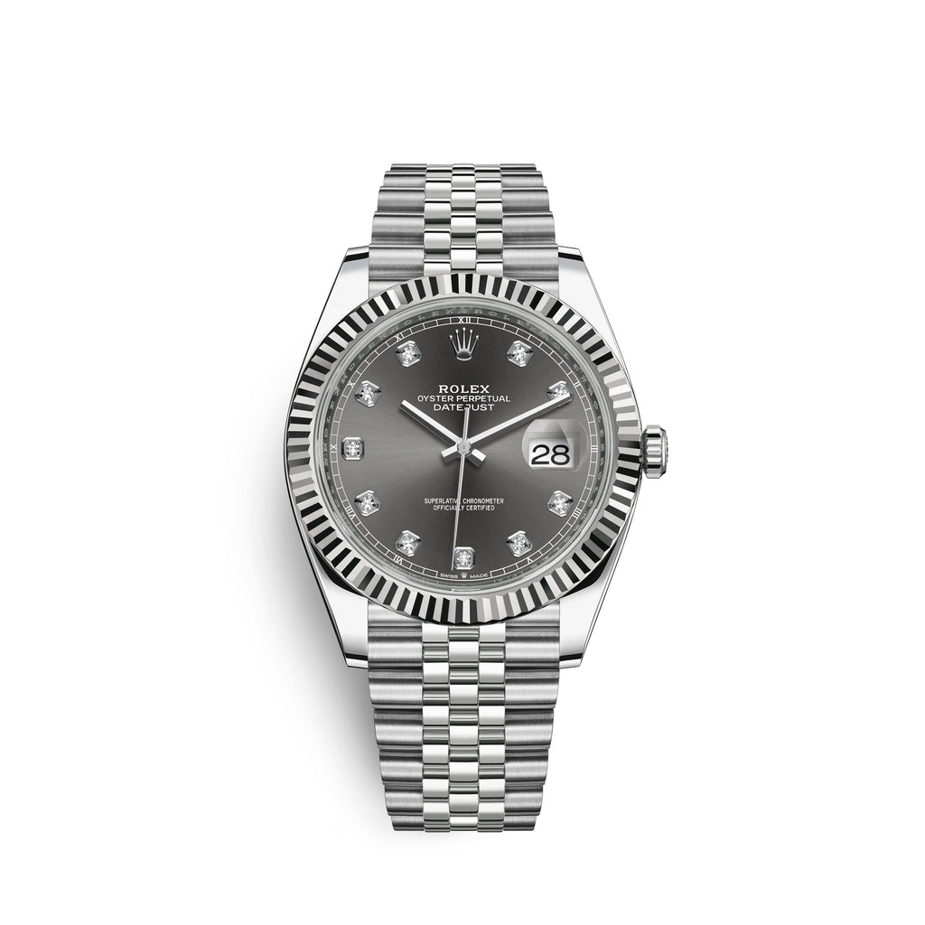 Datejust 41, Stainless Steel and 18k White Gold, 41mm, Ref# 126334-0006