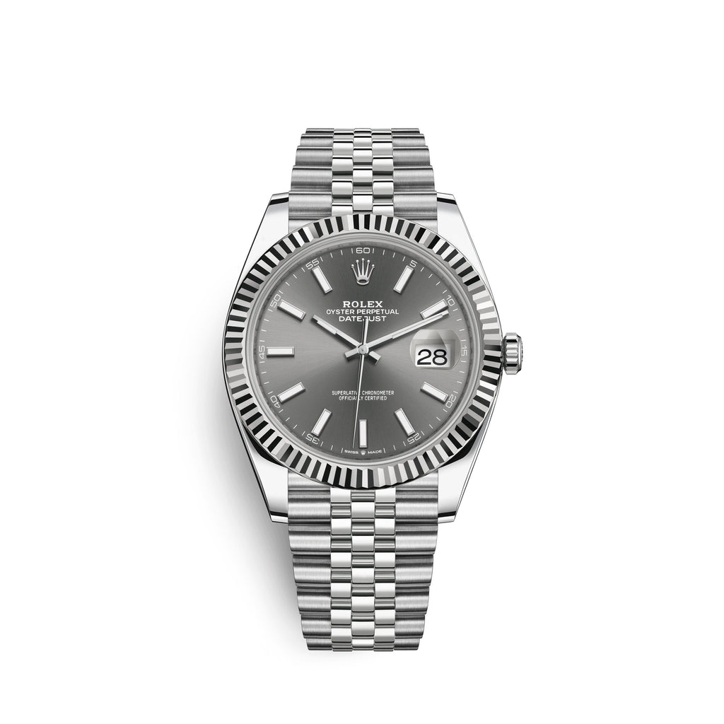 Datejust 41, Stainless Steel and 18k White Gold, 41mm, Ref# 126334-0014
