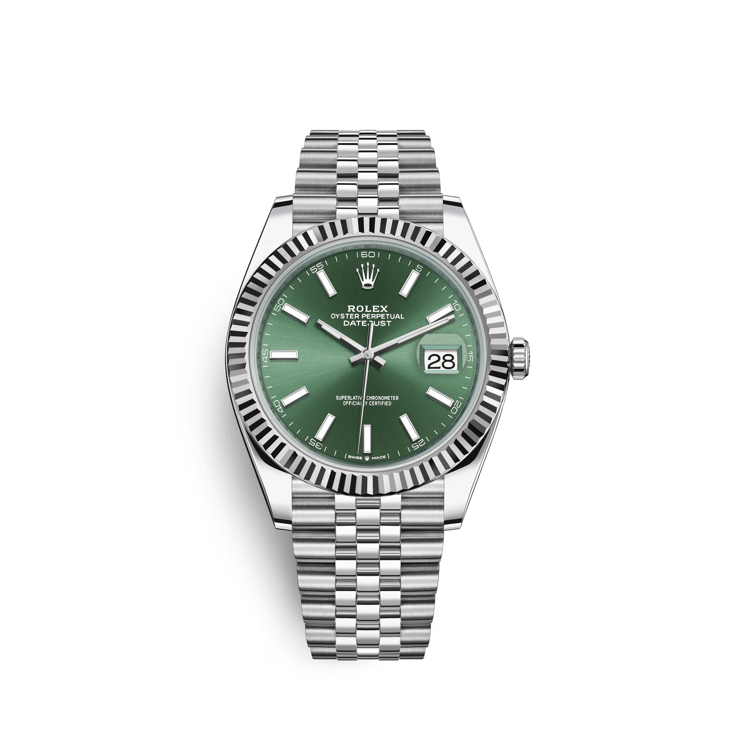 Datejust 41mm, Oystersteel and 18k White Gold, Ref# 126334-0028