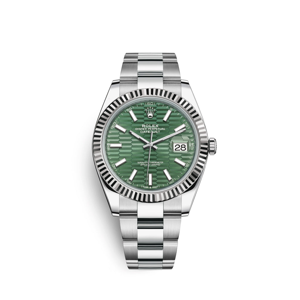 Datejust 41mm, Oystersteel and 18k White Gold, Ref# 126334-0029