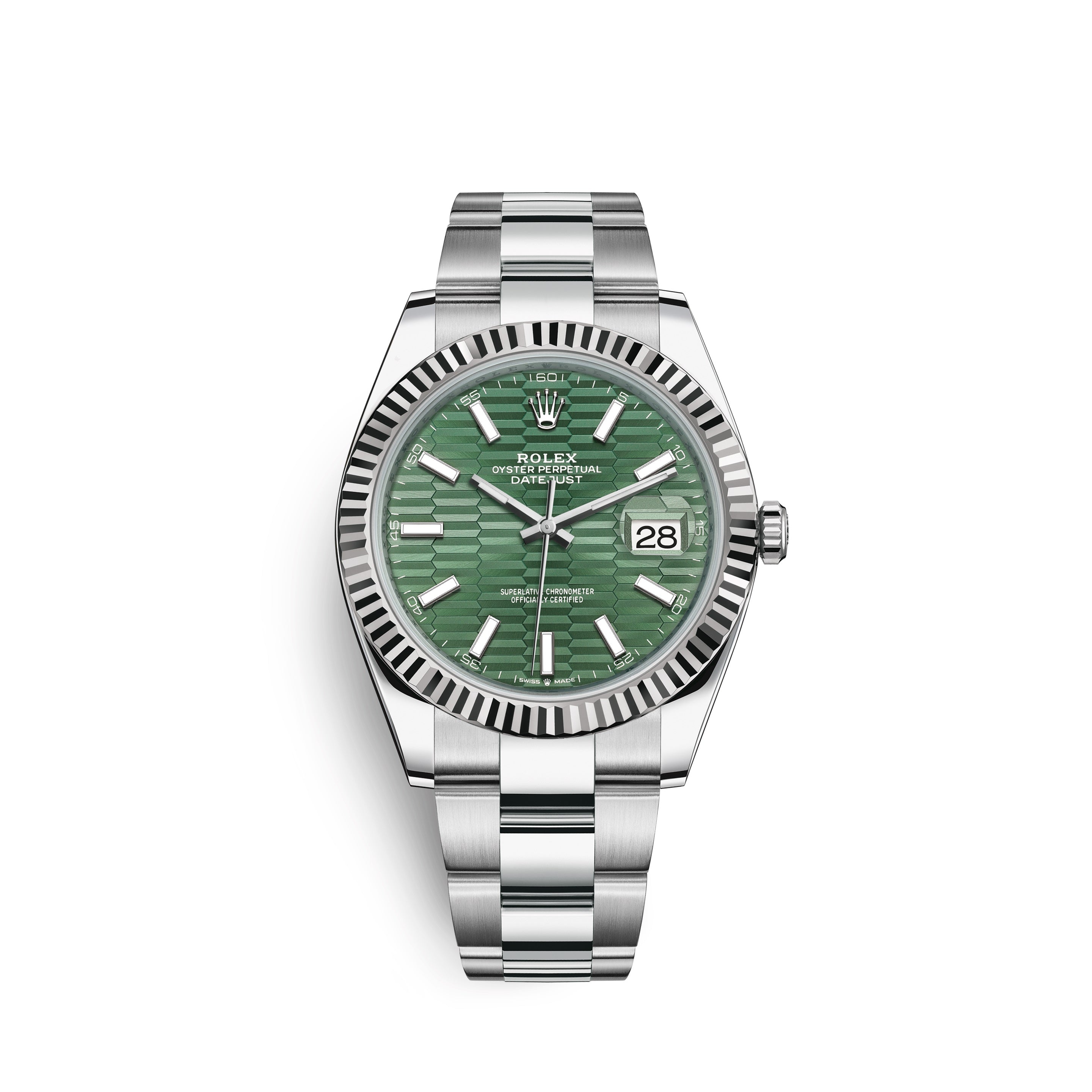 Datejust 41mm, Oystersteel and 18k White Gold, Ref# 126334-0029