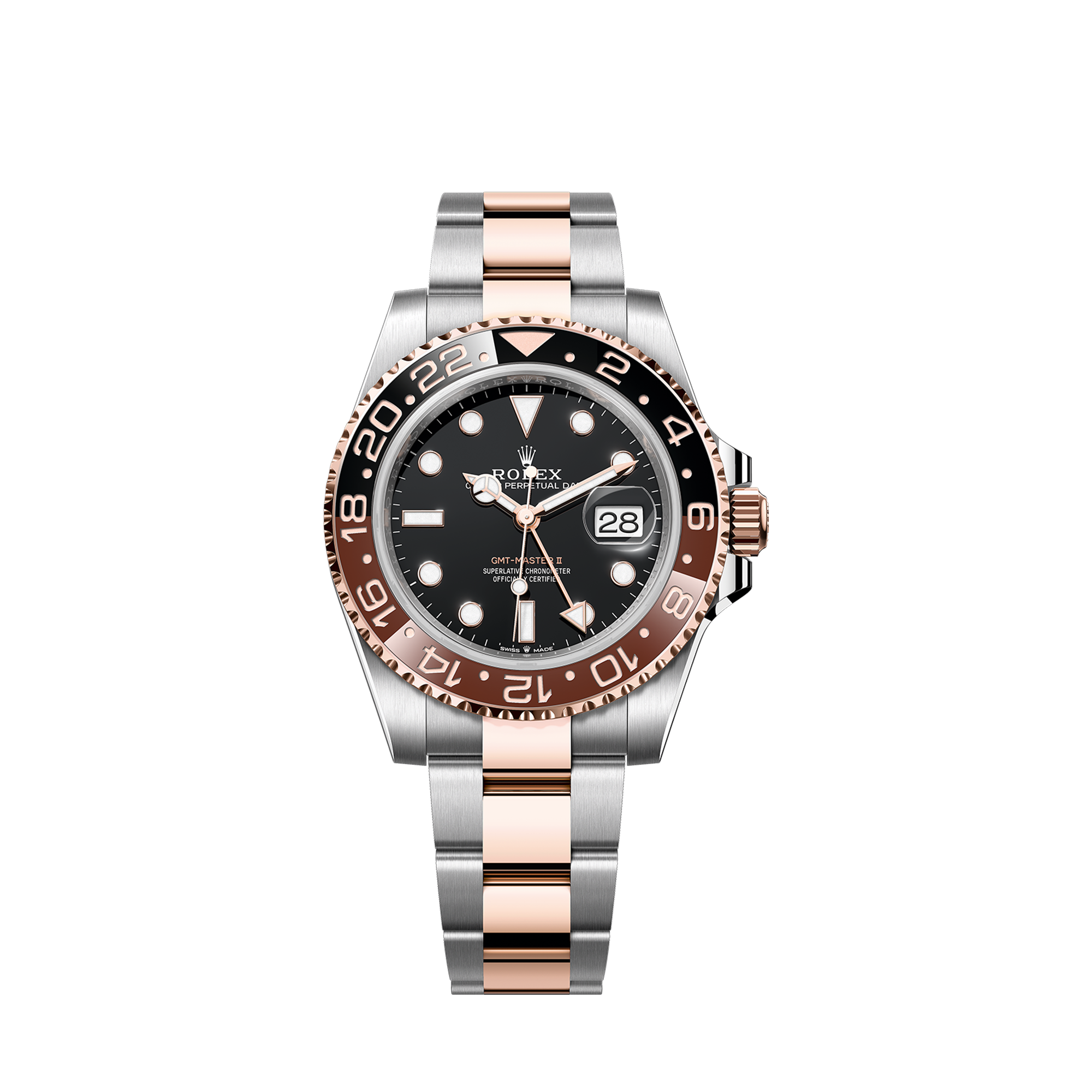 GMT-Master II, 40mm, Oystersteel and Everose gold, Ref# 126711CHNR-0002
