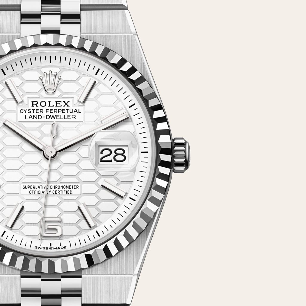 Land-Dweller 36mm Oystersteel & White Gold M127234-0001