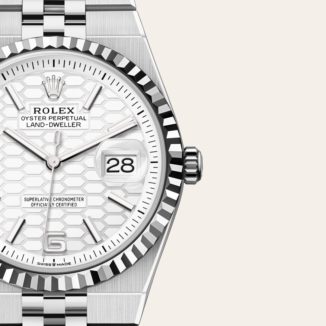 Land-Dweller 36mm Oystersteel & White Gold M127234-0001