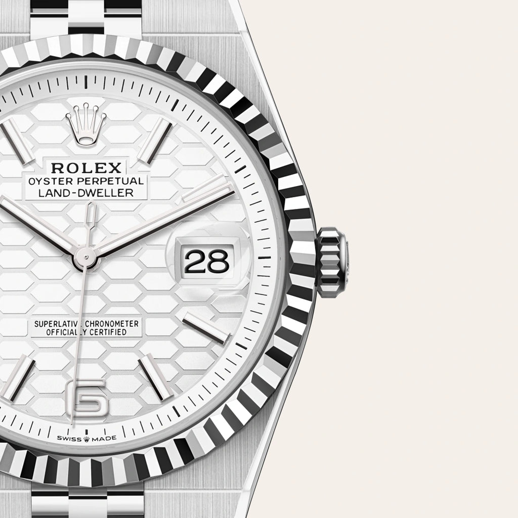 Land-Dweller 40mm Oystersteel & White Gold M127334-0001