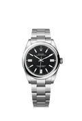 Unworn 2025, Oyster Perpetual, Oystersteel 41mm, Black dial, Domed Oyster, Ref# 134300-0008, box and papers
