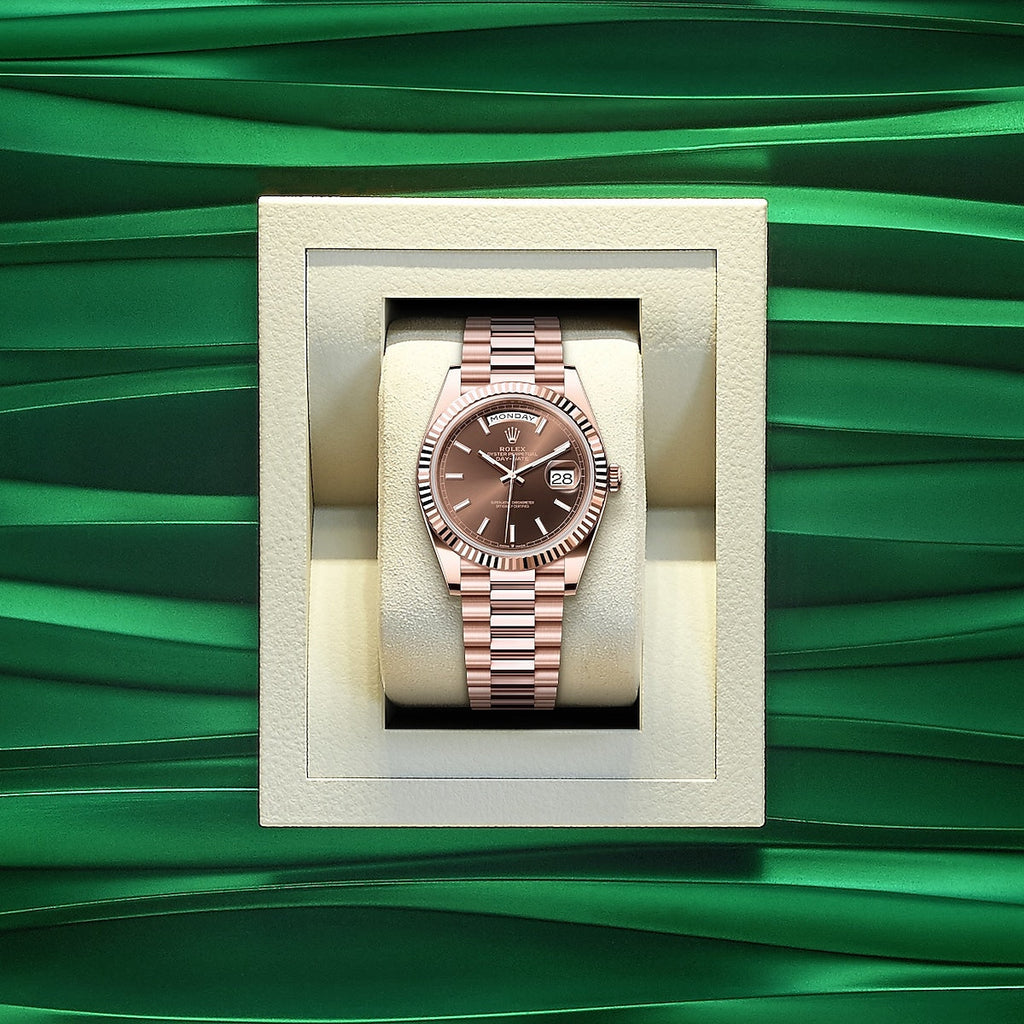 Day-Date 40, 18k Everose Gold, 40mm, Ref# 228235-0053