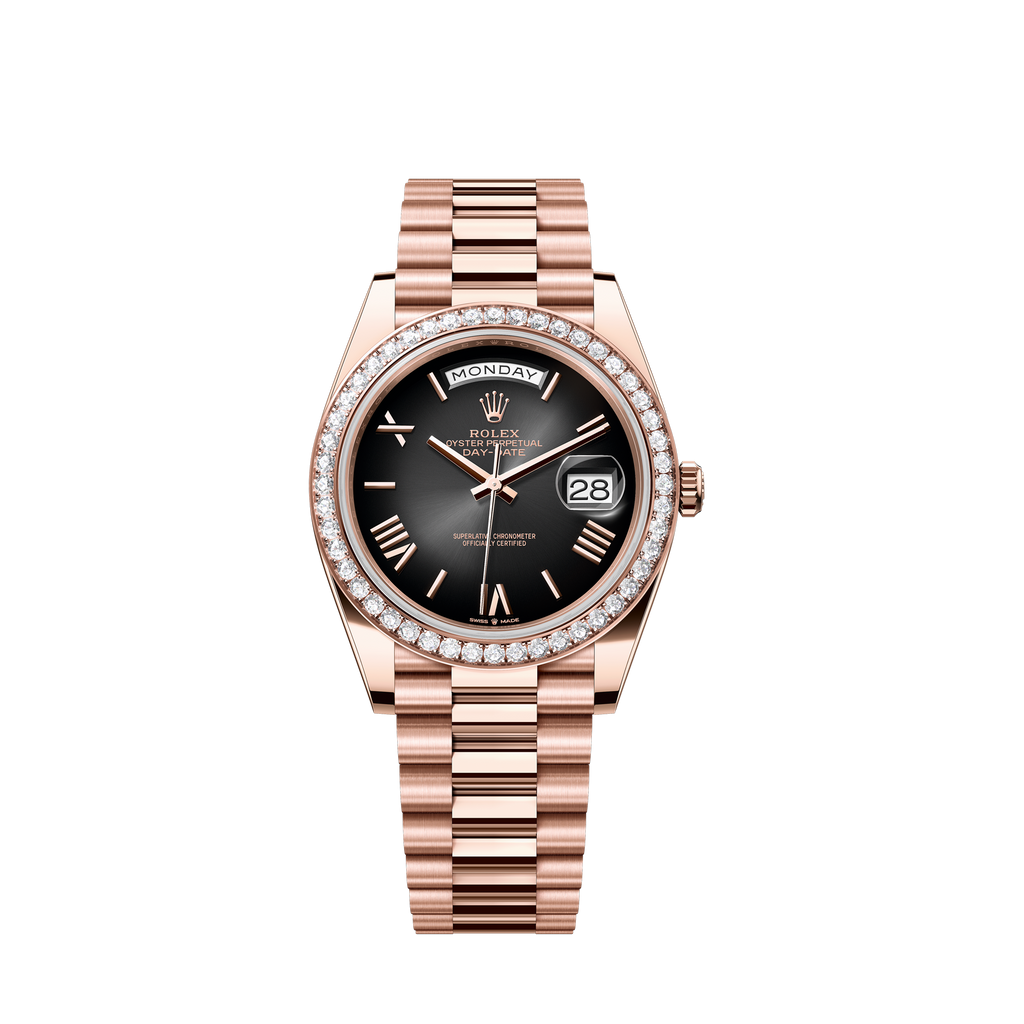 Day-Date 40, 18k Everose Gold with Diamond, 40mm, Ref# 228345RBR-0025